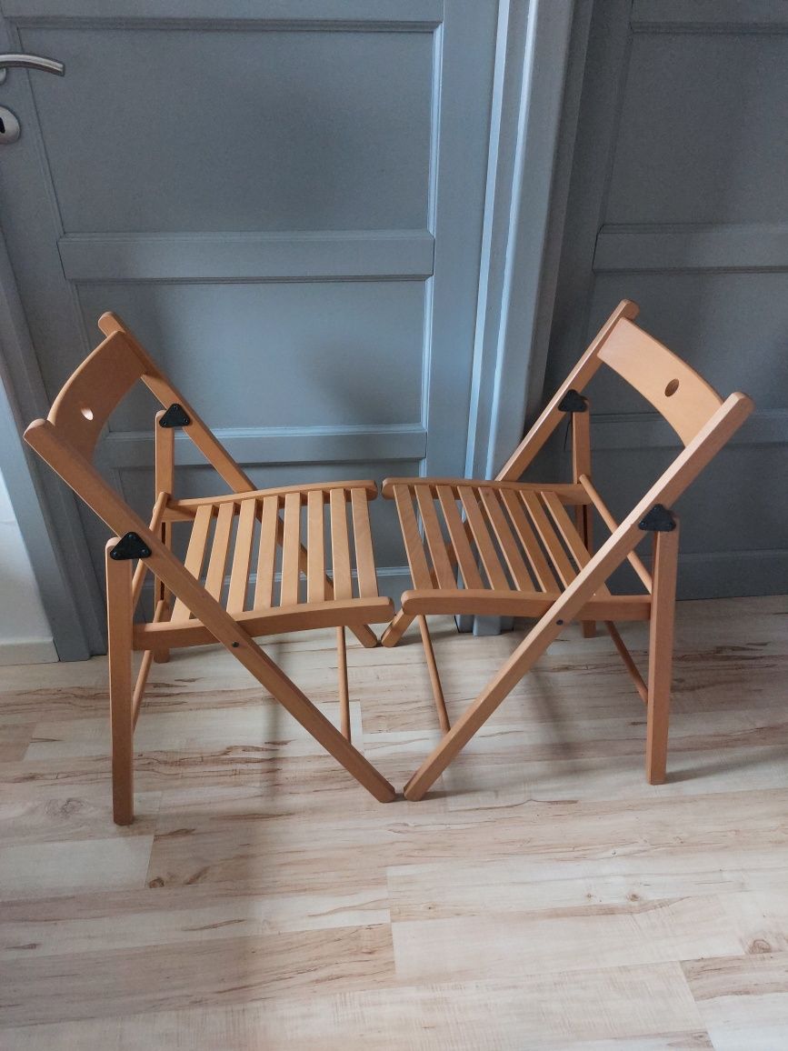 krzesło składane drewniane