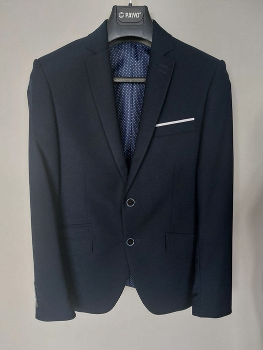 Garnitur Ferrano granatowy 170/44