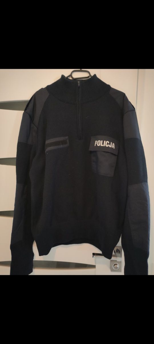 Sweter policja granatowy