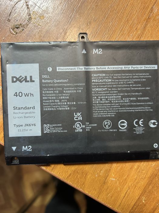Батарея для ноутбуку Dell Туре JK6Y6