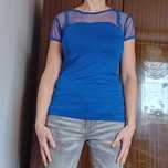 Bluzka tshirt chaber 36 38 niebieska