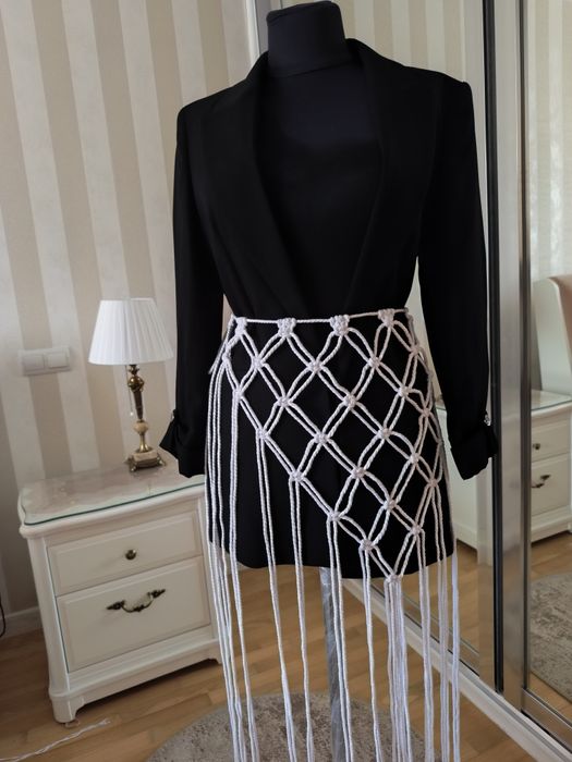 пояс хустка макраме припинда