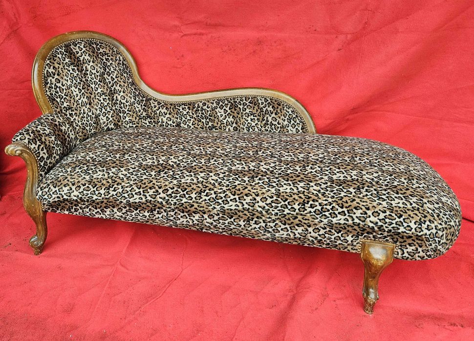 Chaise longue em veludo