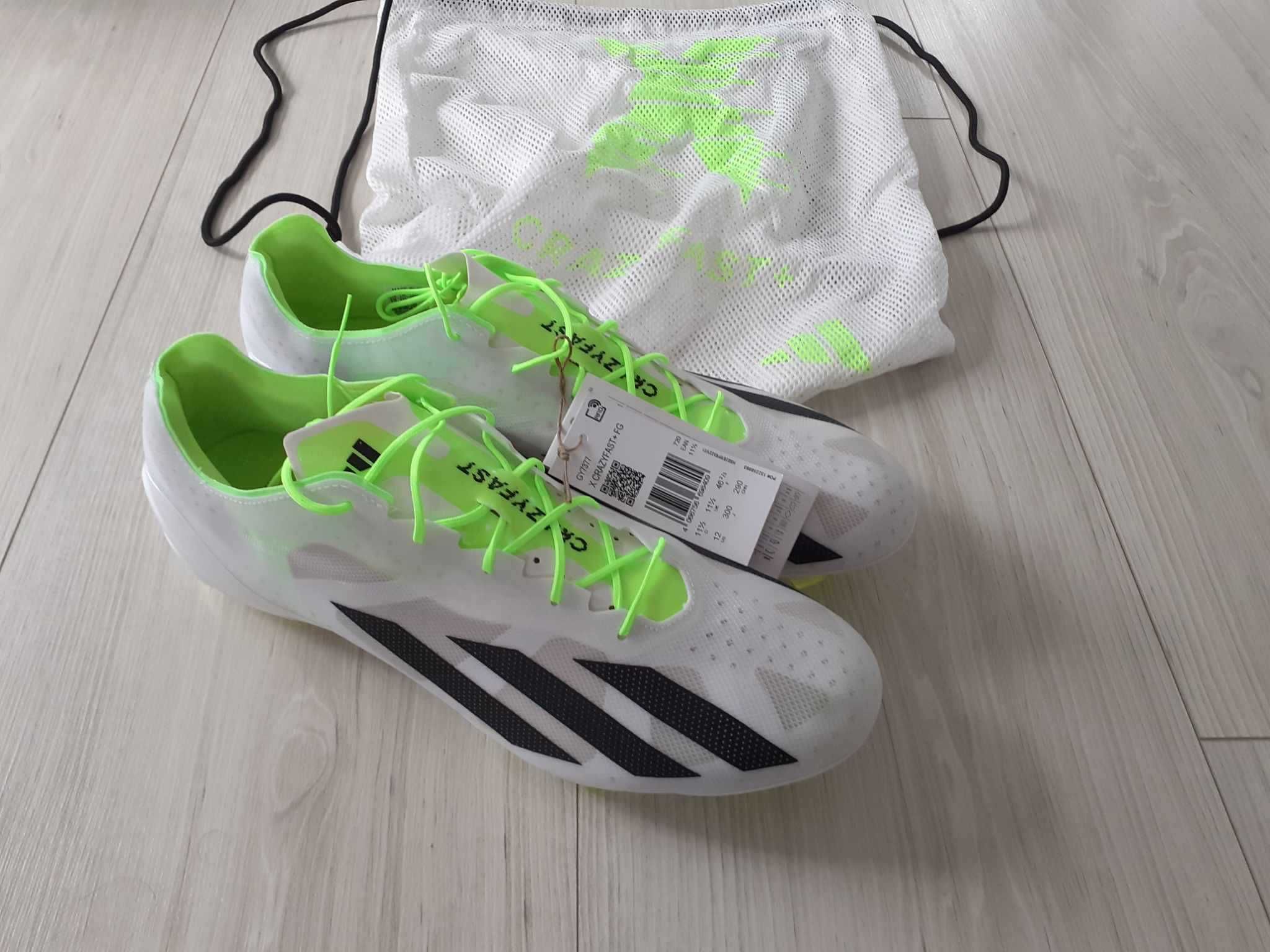 Profesjonalne   buty piłkarskie korki Adidas Crazyfast+ FG, 46 2/3