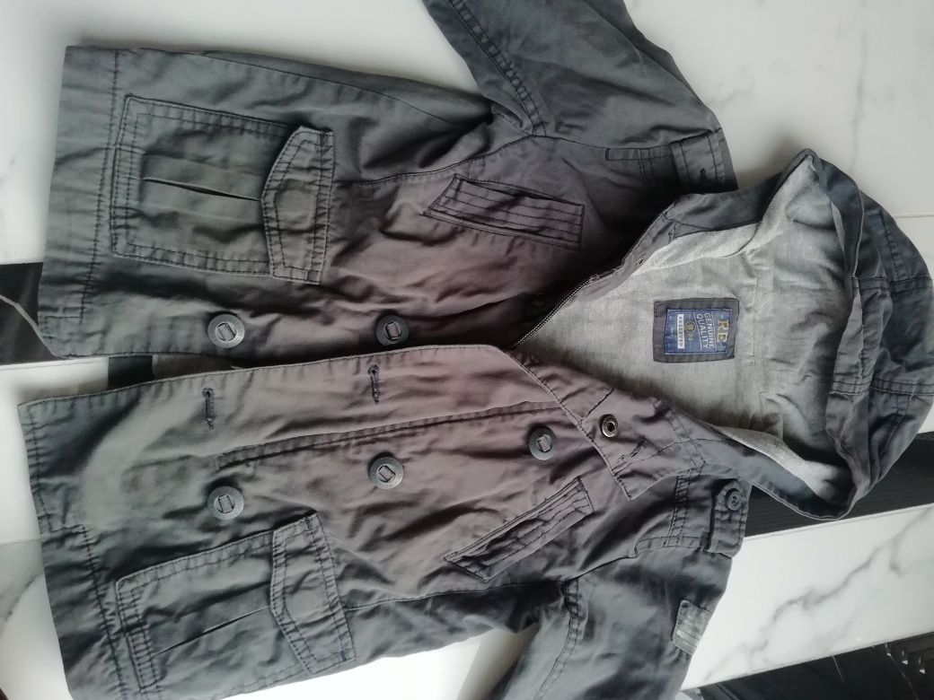 R. 98 Reserved kurtka wiosna lato parka cienka grafitowa