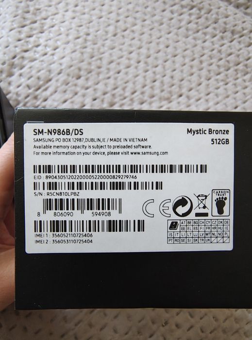 Samsung Galaxy Note 20 Ultra 512 GB Mystic Bronze – Dual SIM