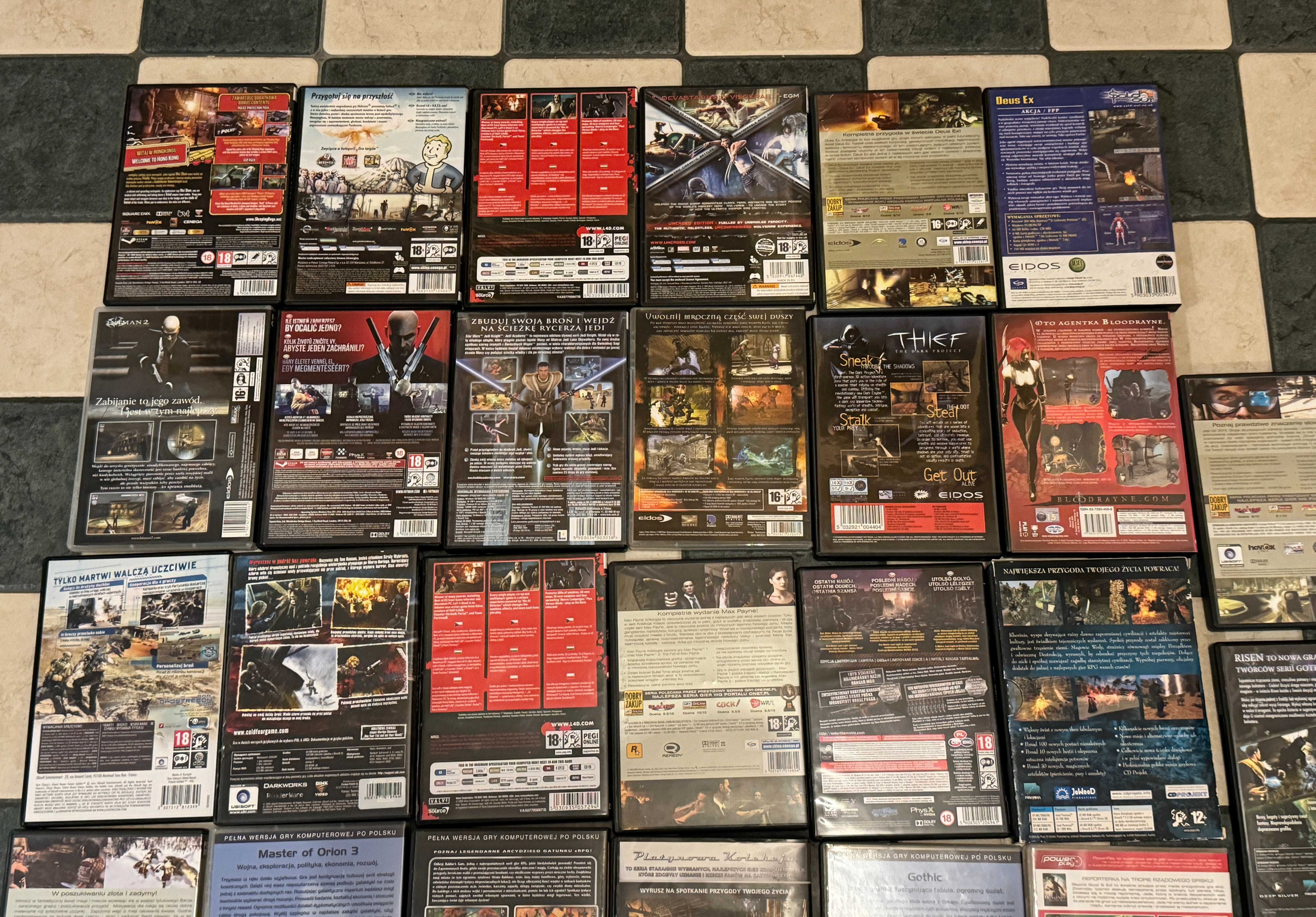 PC Komputer Zestaw 32 Gier Bloodrayne, Gothic, Star Wars,Baldur's Gate