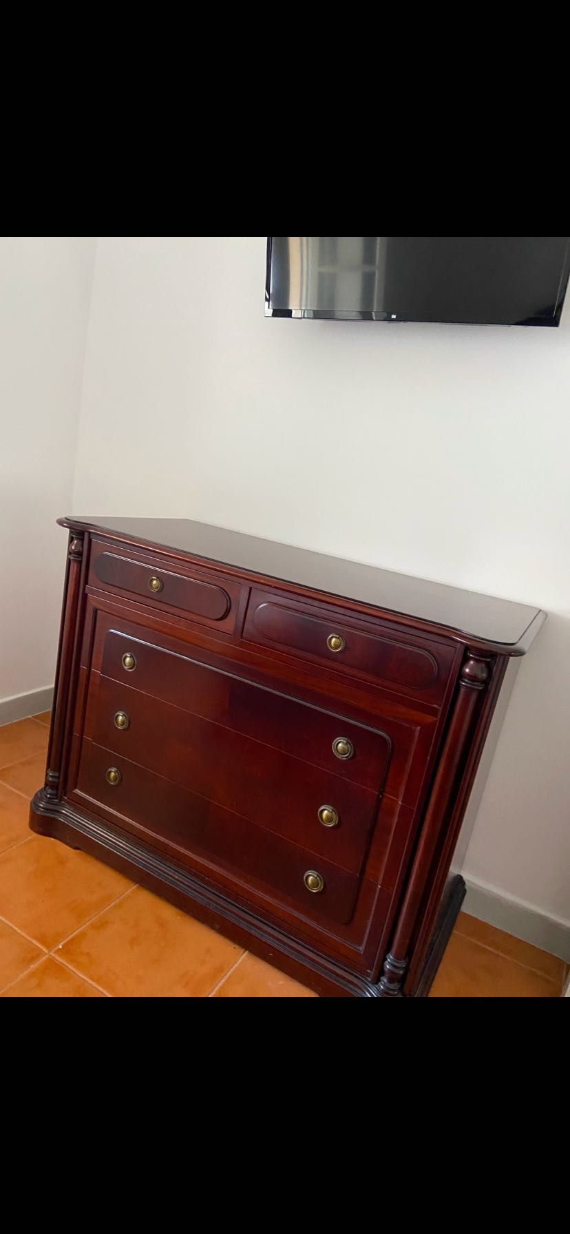 Conjunto quarto de casal madeira