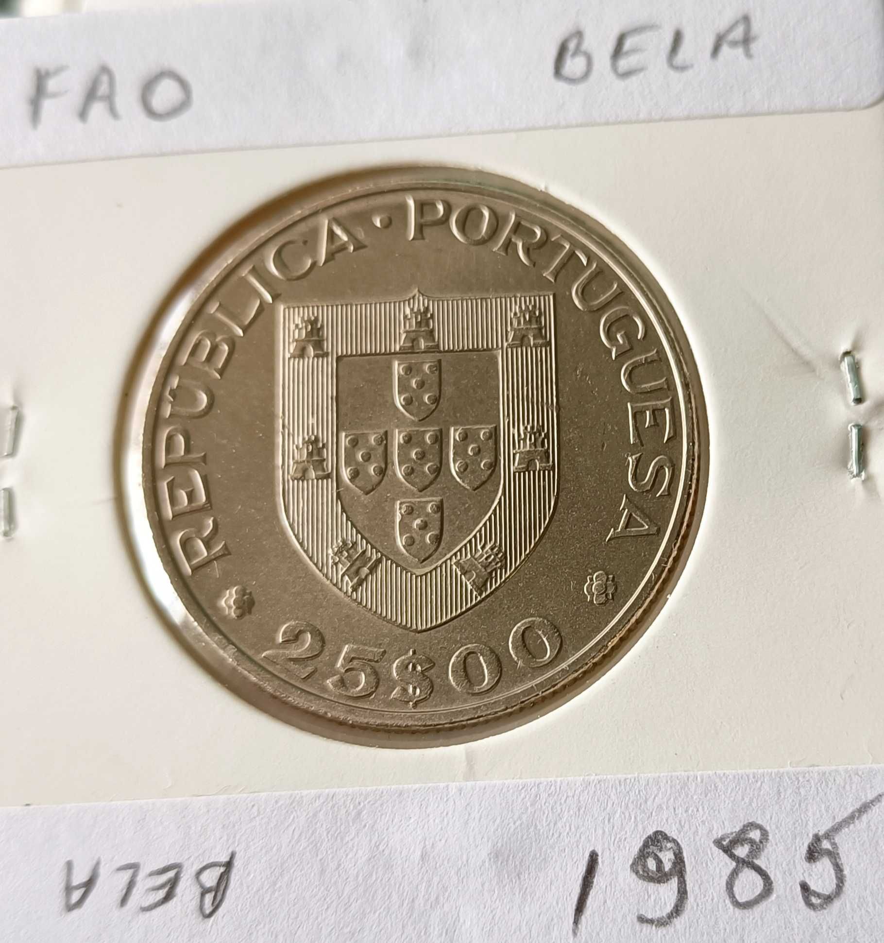 4 Moedas comemorativas 2ª República portuguesa 25 Escudos ( Níquel )