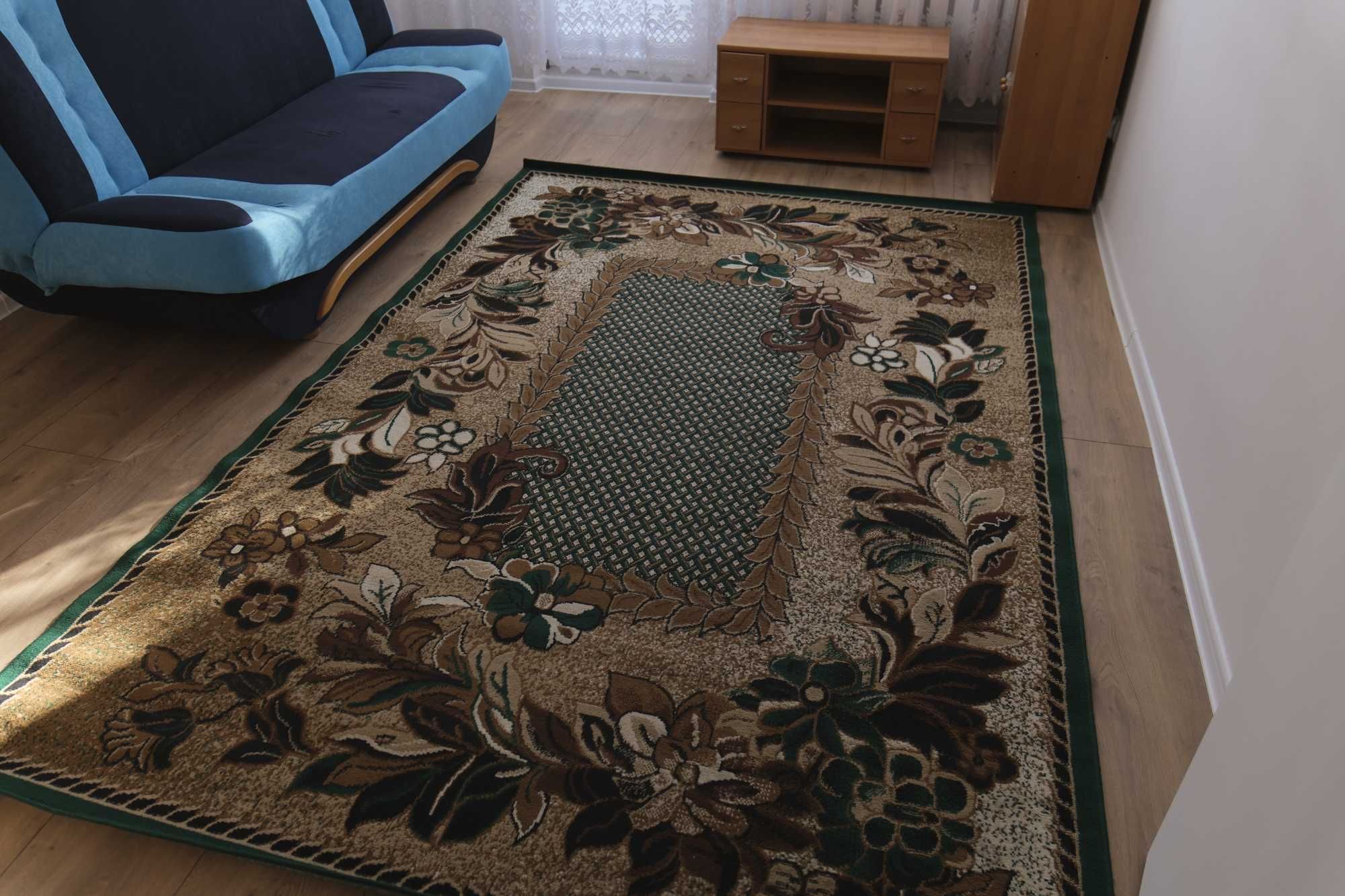 Dywan Tradycyjny w Kwiaty - Zielony 200x300 cm Prostokątny, Do Salonu