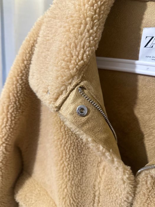 Шубка Zara карамельного кольору