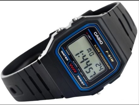 męski zegarek casio f-91w