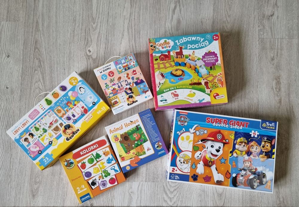 Zestaw puzzli dla dzieci 2+