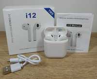 Беспроводные наушники i12 tws, сенсорные стерео наушники airpods i12