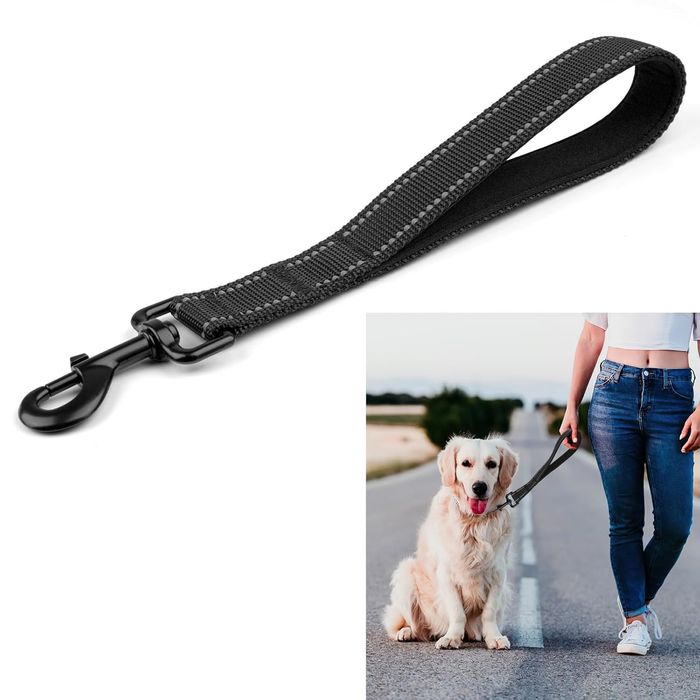 Krótki smycz dla psa treningowy mocny 33 cm czarny
cm czarny
cm czarny