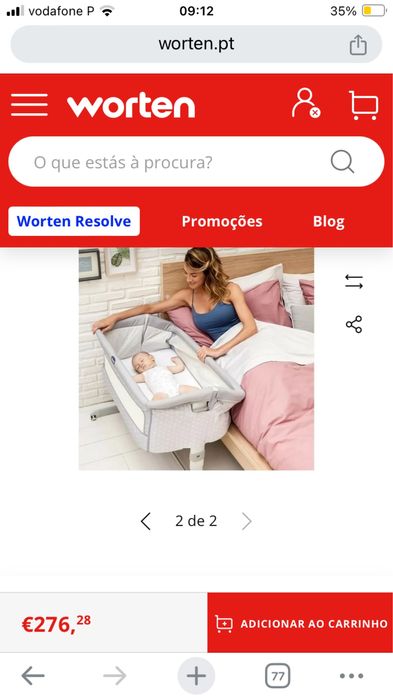 Berco next to me chicco cinzento