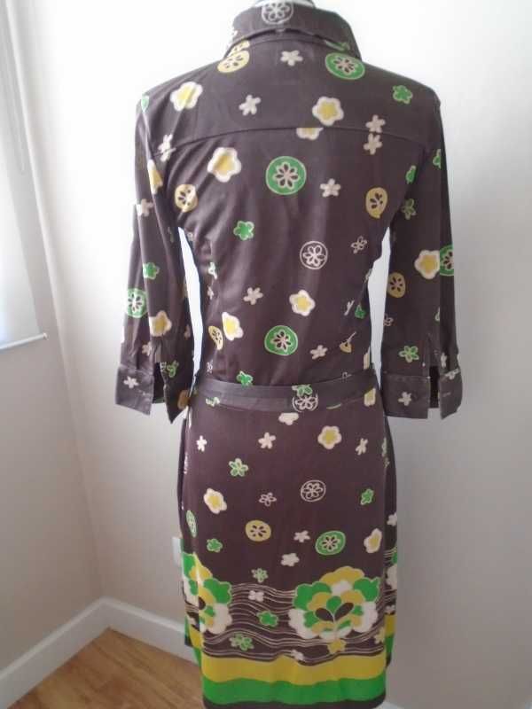 Vestido padrão retro/vintage