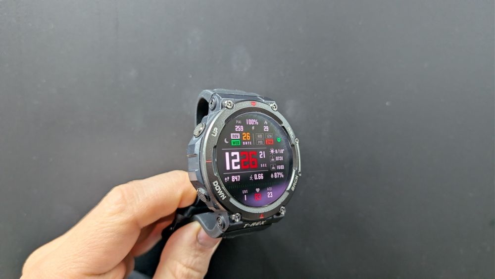 Смарт годинник Amazfit T-Rex 2 Grey | Стан Супер | Все працює бездоган