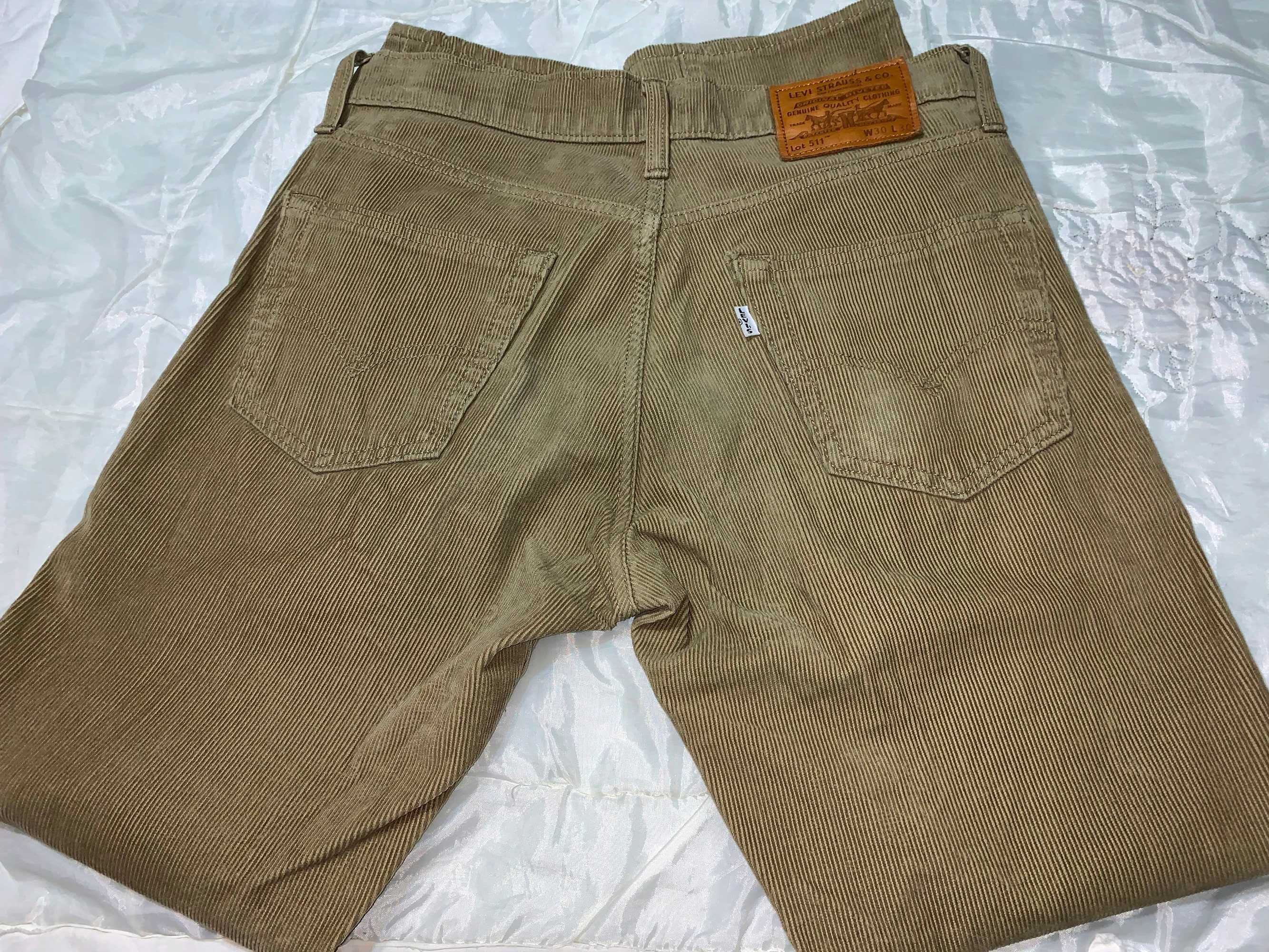 Вельветові джинси LEVIS 511  San Francisko premium W30L30