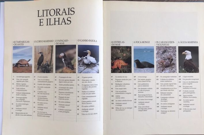 Animais dos litorais e ilhas