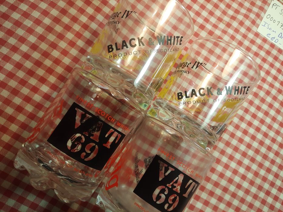 4 copos whisky novos