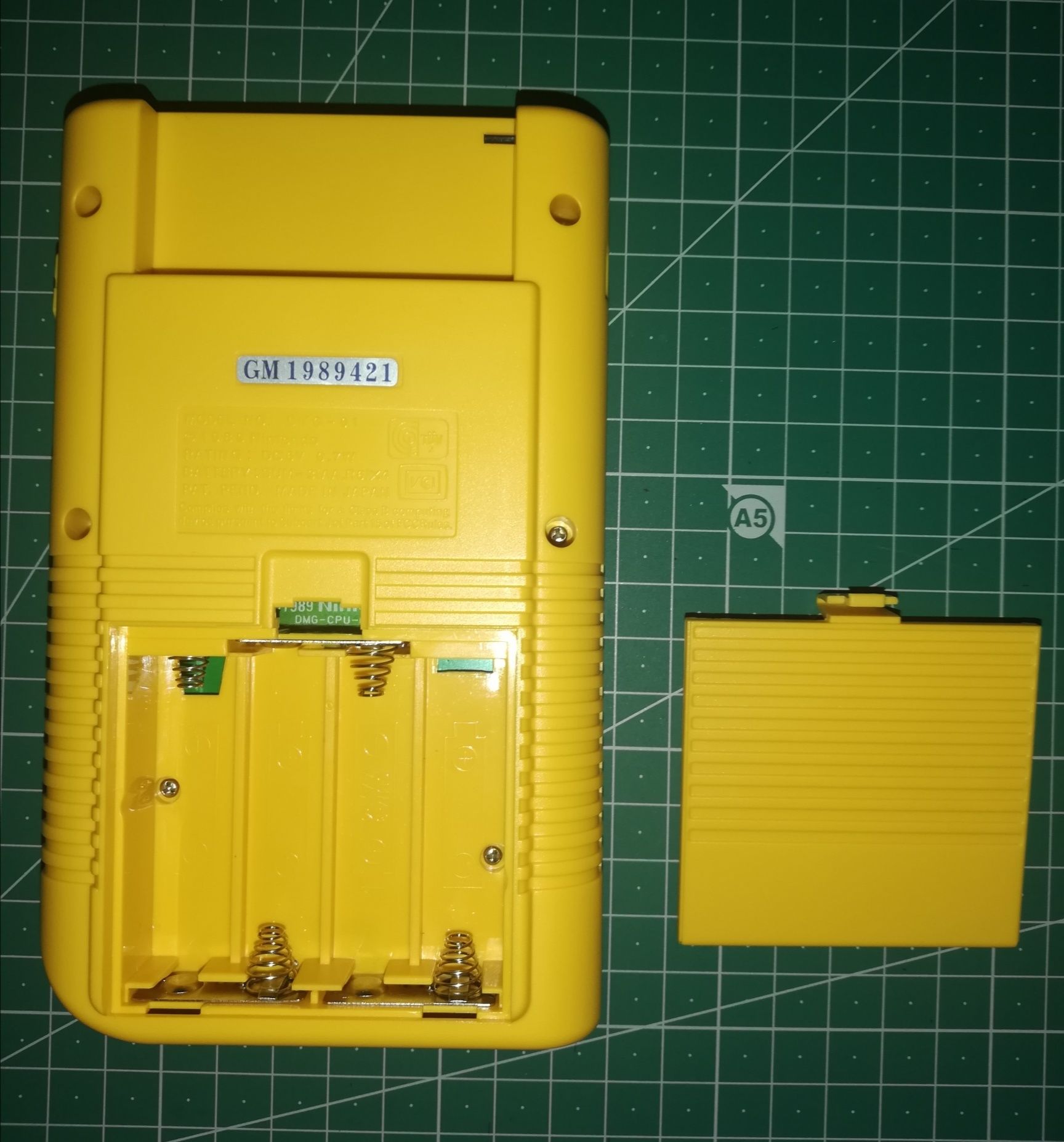 Game boy DMG 01 amarelo ips lcd 2.45 polgadas