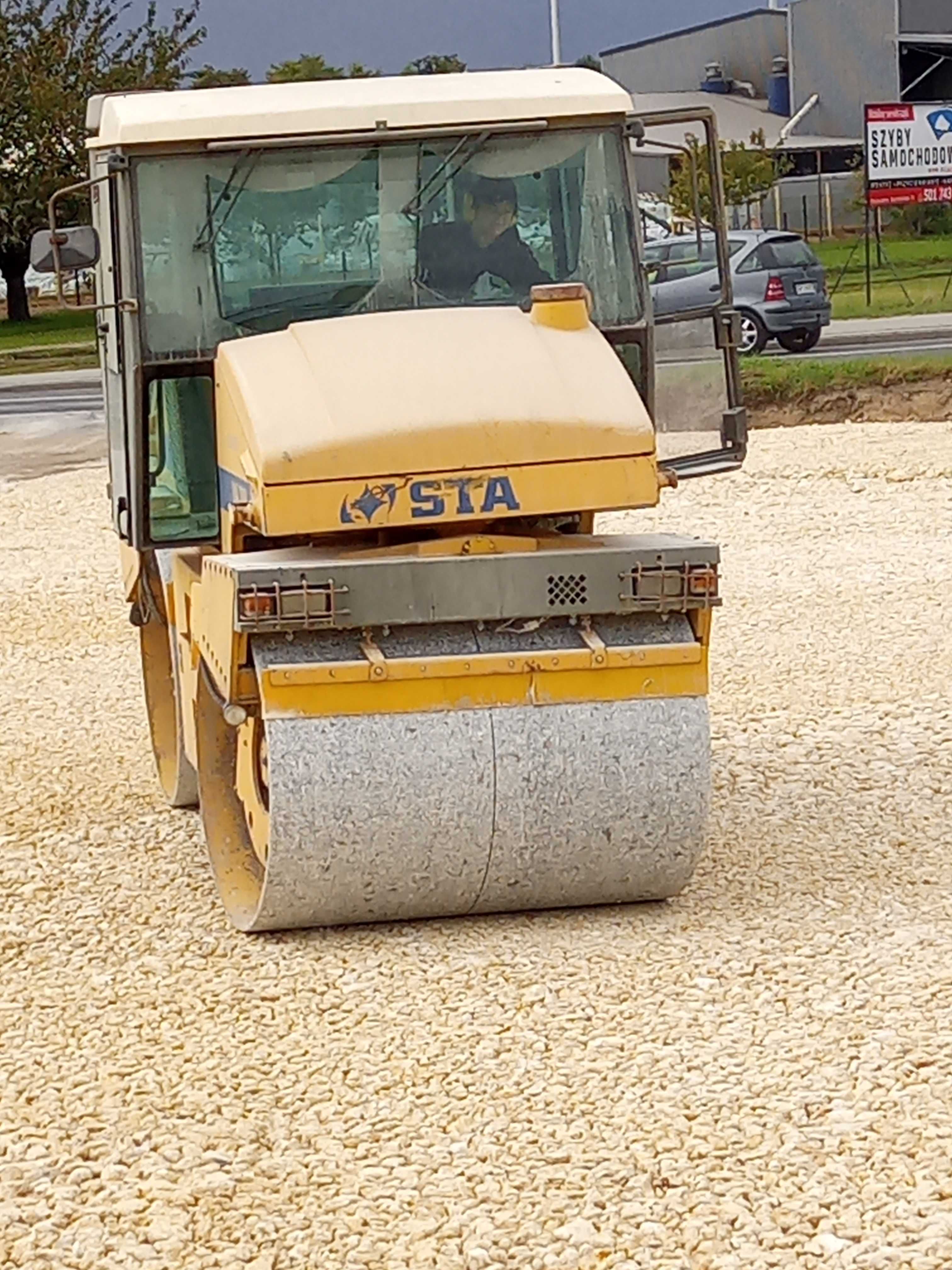 Usługi koparką,walcem,rob.ziemne,budowa placów manewrowych, wyburzenia