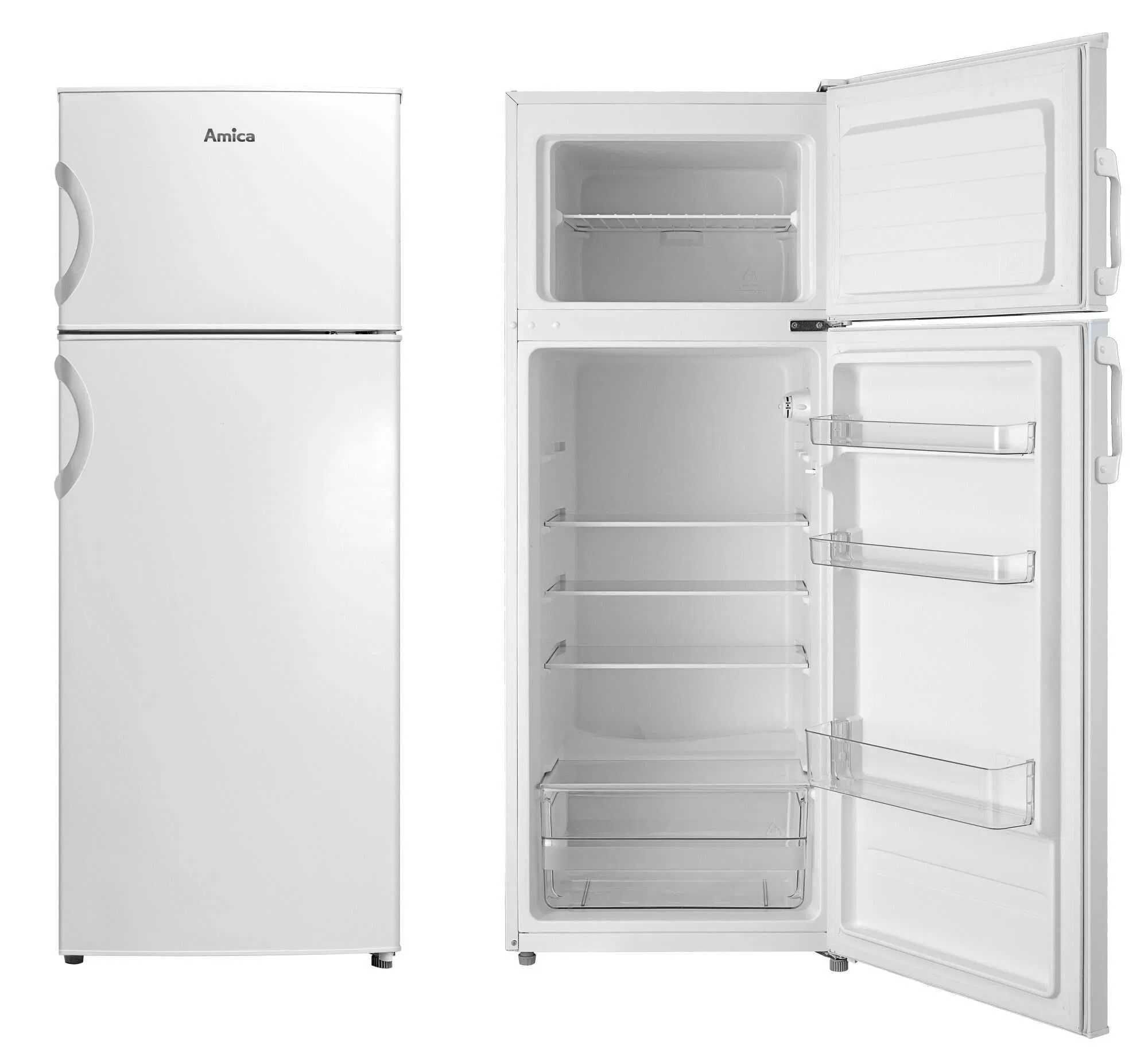 Скидка! Двухкамерный холодильник Amica DT 374 050 W (A++ 204 л)
