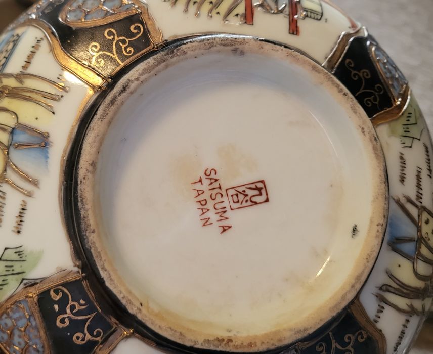 Prato e taça de loiça chinesa