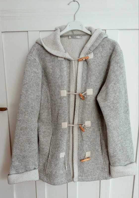 Bluza jasnopopielata z polaru
