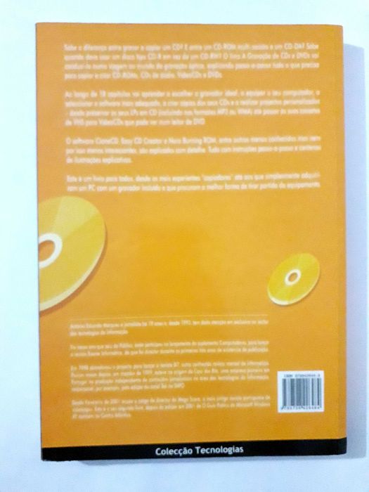 Livro : A Gravação de CDs e DVDs - António Eduardo Marques