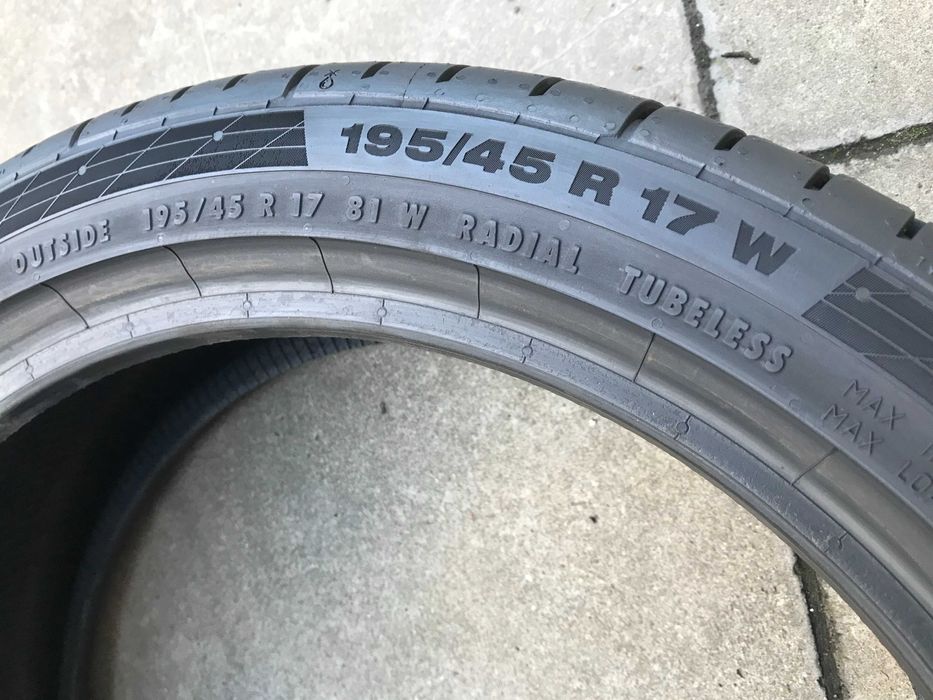 Opony 195/45/17 195/45R17 81W Continental ContiSportContact 5 2022r X4