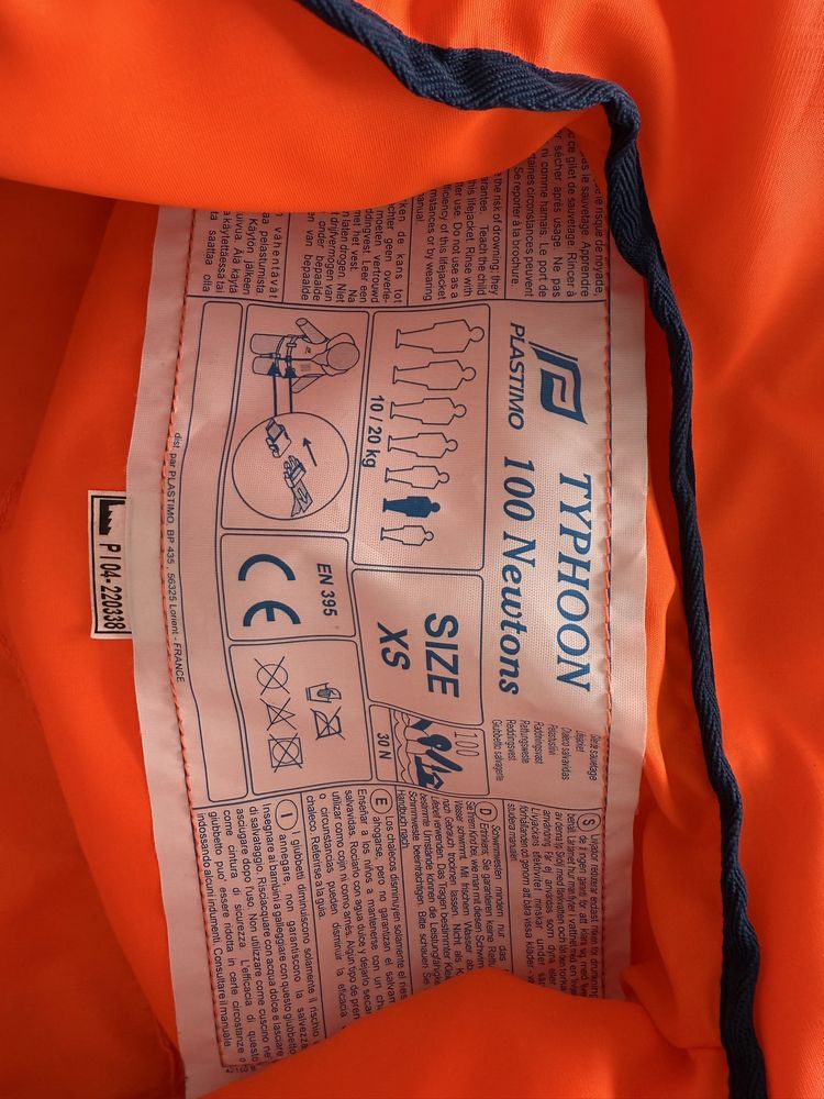 Colete para atividades náuticas