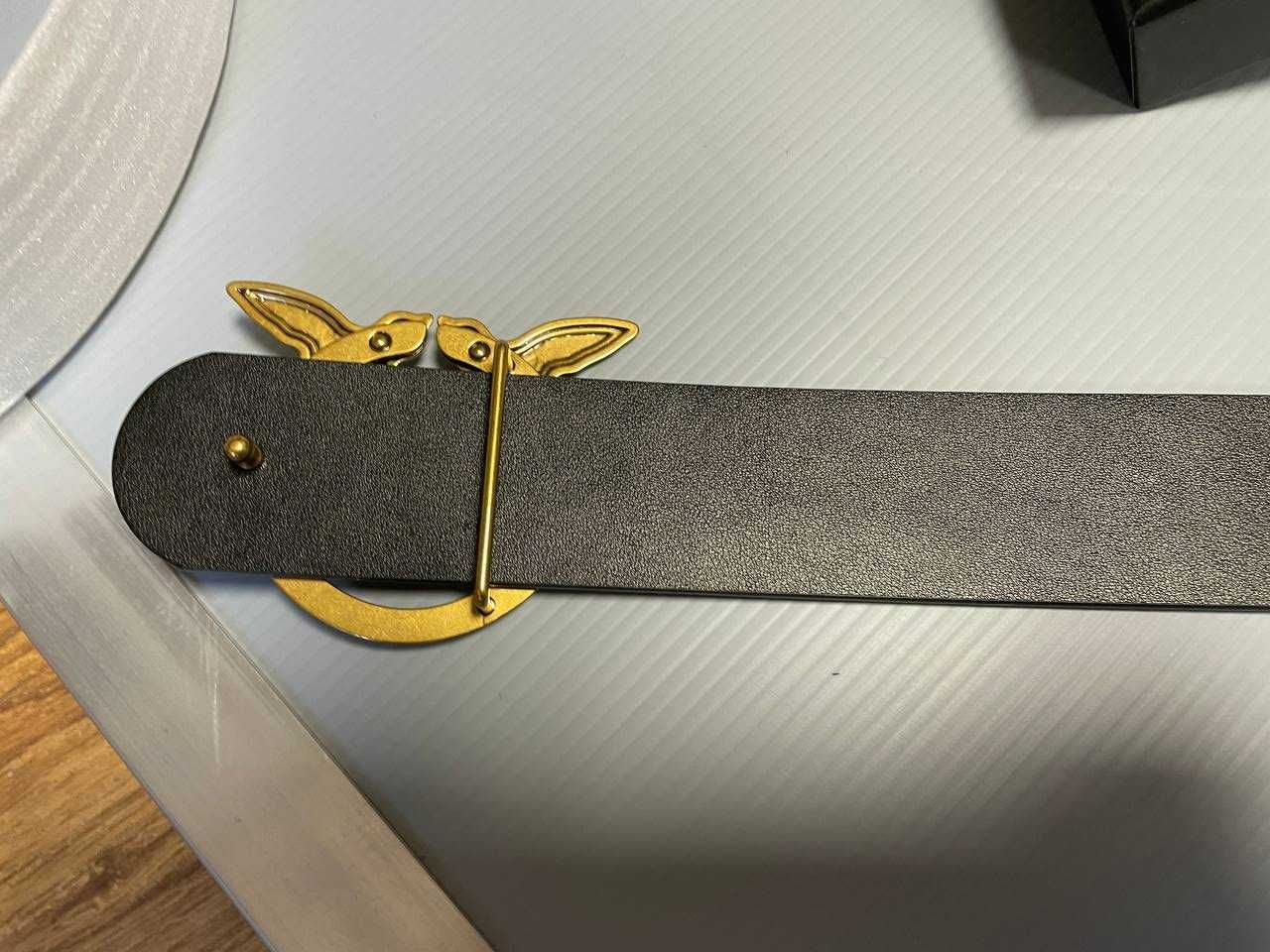 pasek pinko czarny zlota klamra,  rozmiar S,M,L (mod2)