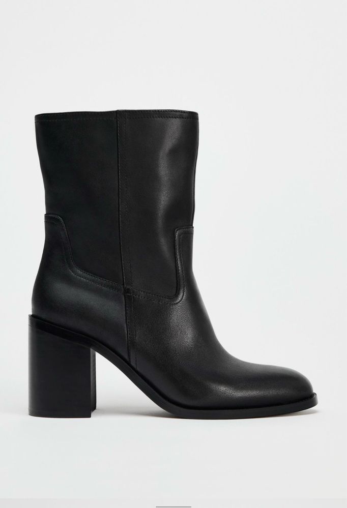 Черевики Zara р. 38 натуральна шкіра , сапоги, ботинки, ботильйони,