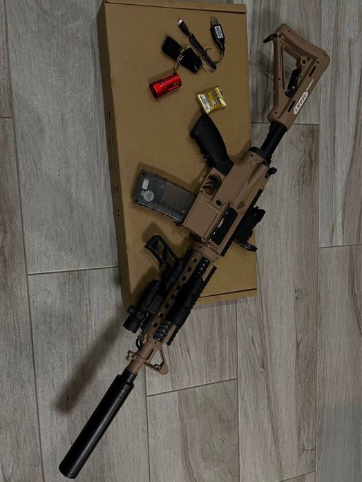 Автомат 104 см орбізний, М4А1, коричневий бластер орбіган