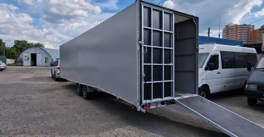 Причеп, лафет з високим каркасом 8000*2100*2000 лавета на дві осі