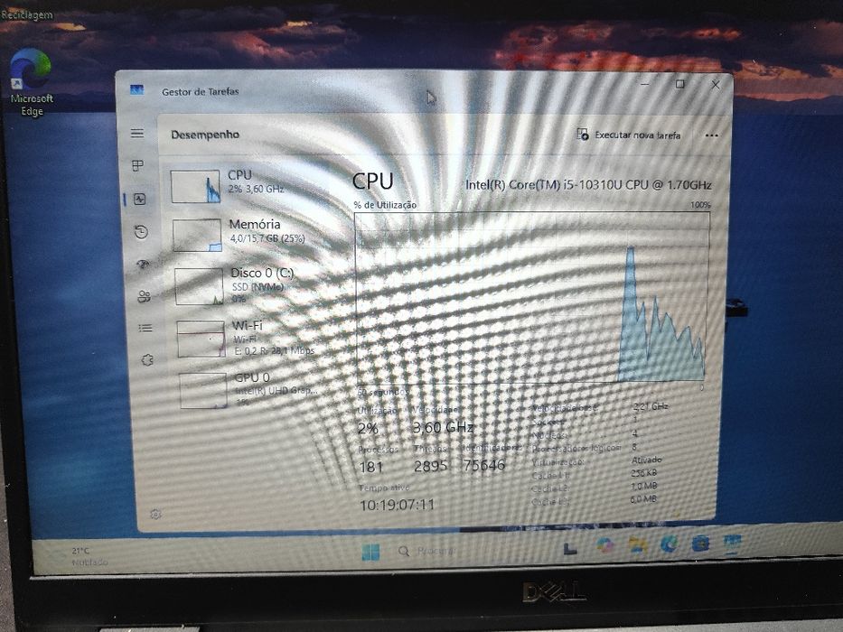 Portátil DELL Latitude 5300 13" i5 10th 16GB RAM 256GB M2