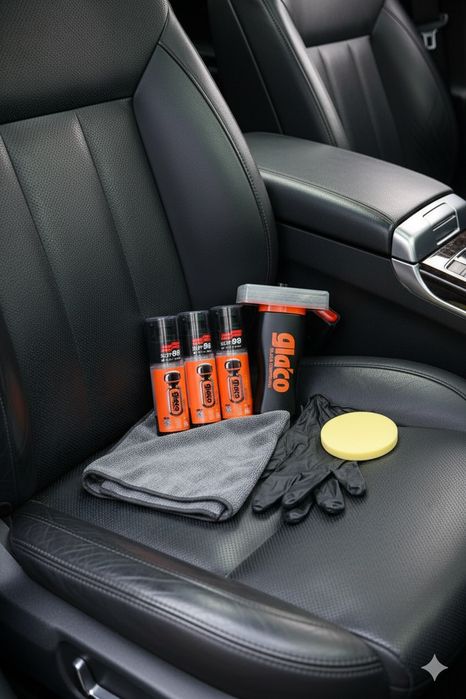 Набір для очищення та нанесення антидощу Soft99 Glaco