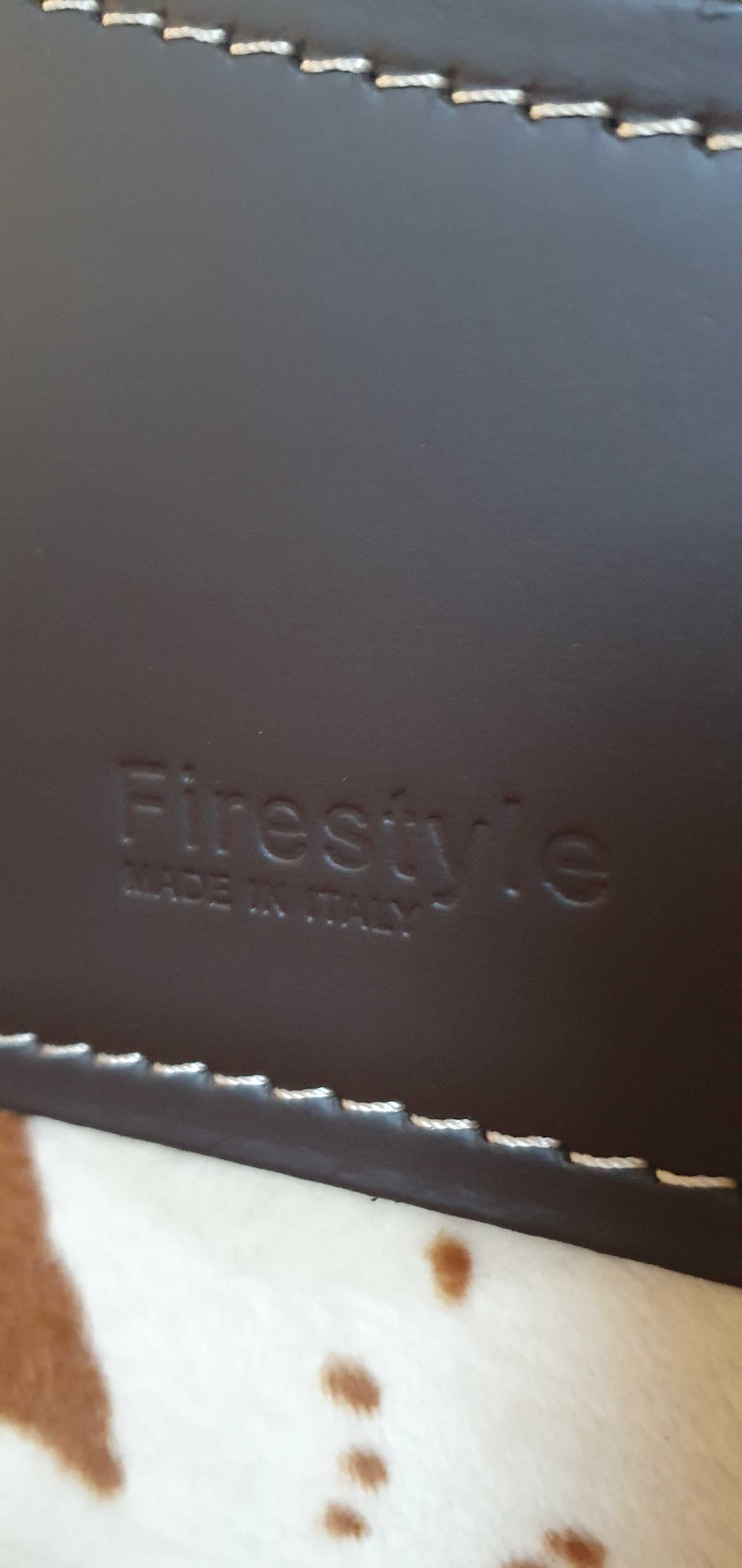 Firestyle kosz  na drewno wloski skórzany.