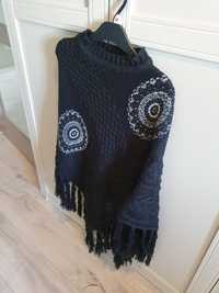 Ponczo sweter Desigual uniwersalny