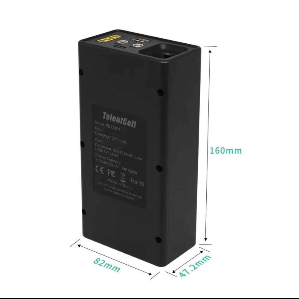 ДБЖ,ИБП, DC UPS для роутера, очень большой емкости TalentCell PB120B1