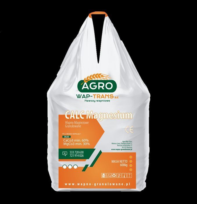 Wapno granulowane kredowe magnezowe nawozowe