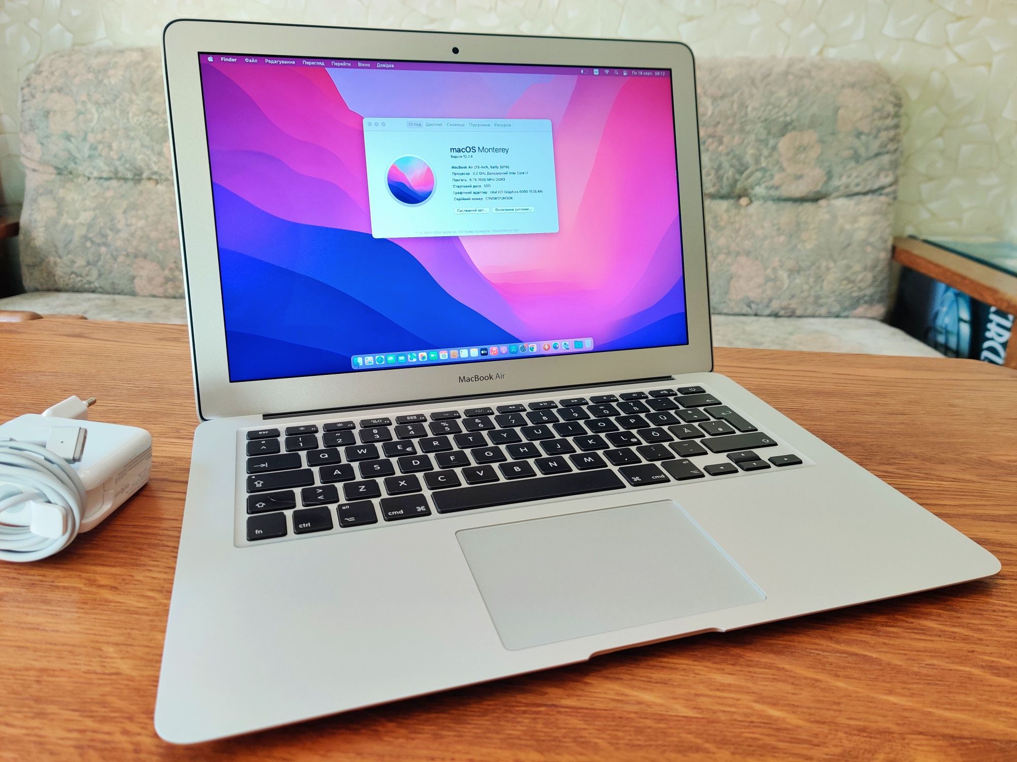 Ноутбук Apple Macbook air 13 a1466 2015 i7/8/120