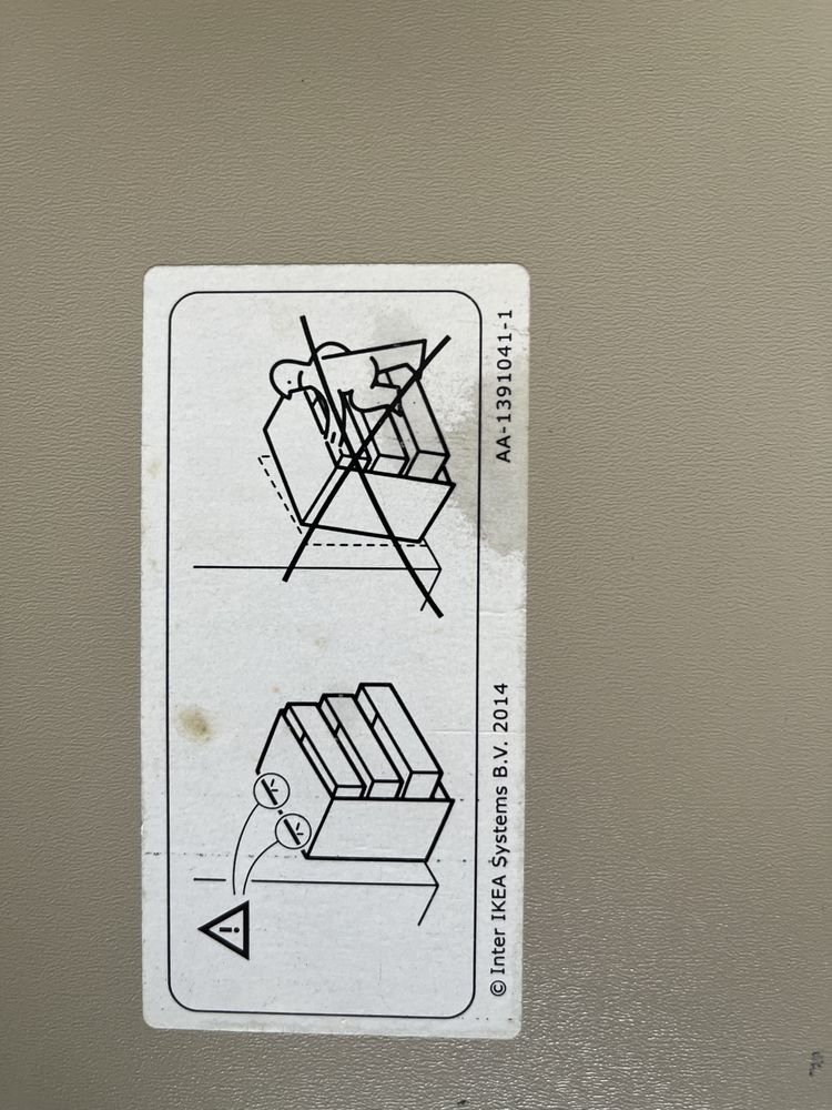 Szafka z trzema szufladami IKEA