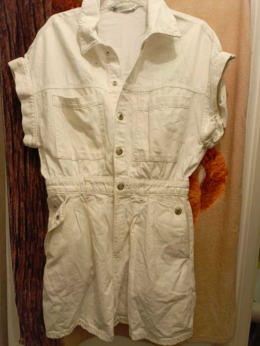 Zara: kombinezon letni jeansowy 36