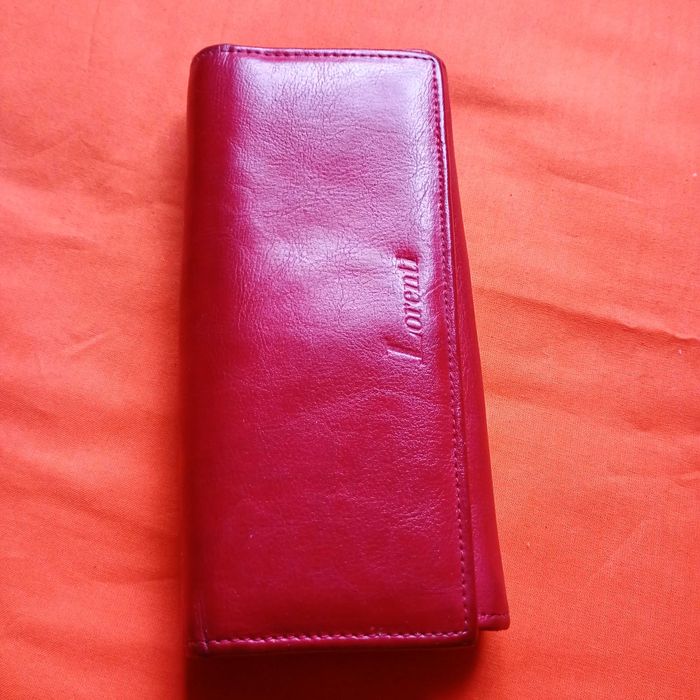 Czerwony portfel damski Lorenti