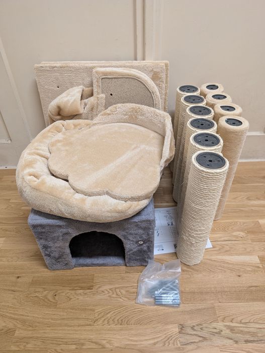 La Digue III Drapak Dla Kota Beżowy 69x69x163cm Uszkodzony DUŻY