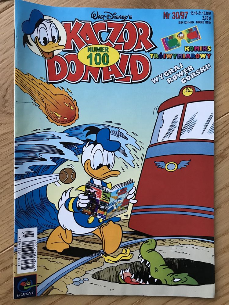 Czasopismo Kaczor Donald dodatek komiks 3D