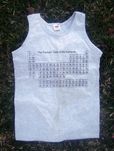 Podkoszulka bez rękawów Układ okresowy pierwiastków tank top